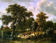 HOBBEMA, Meyndert The Travelers f oil painting